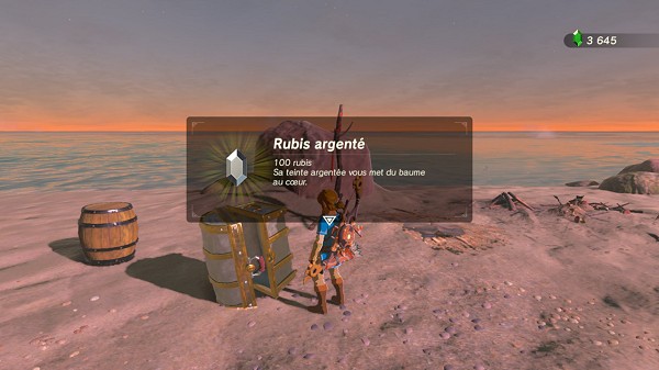 rubis doré flottant à Firone Breath of the Wild