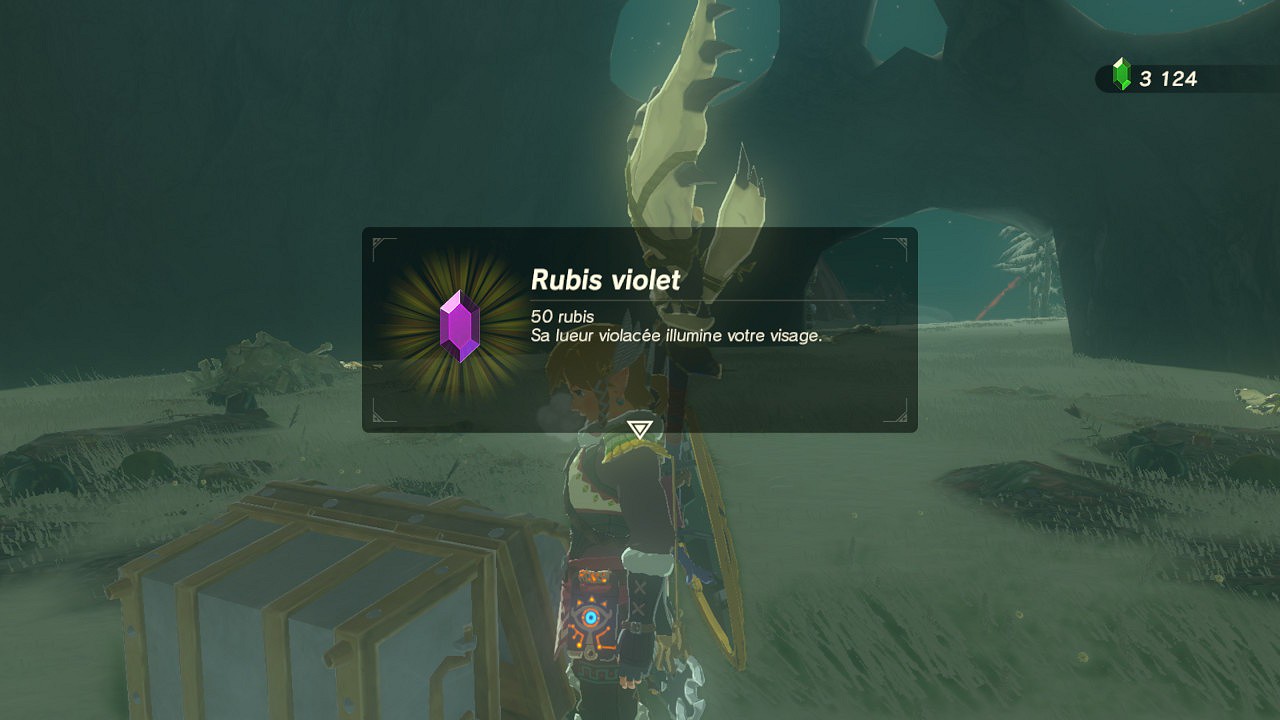 rubis argenté dans les Hauteurs Gerudos Breath of the Wild