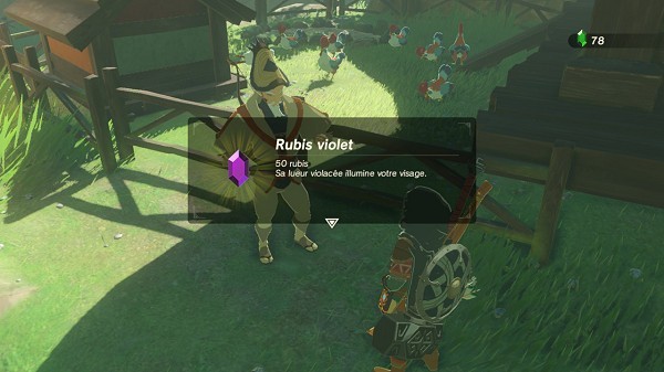 rubis violet à Cocorico Breath of the Wild