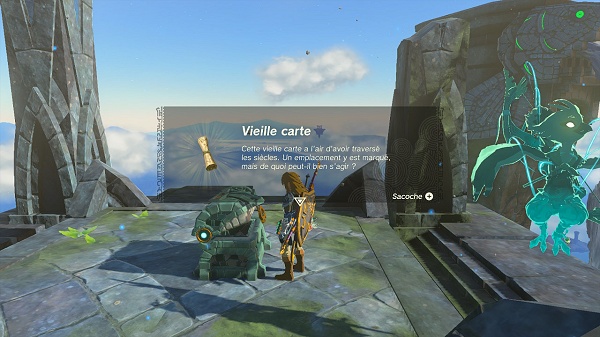 vieille carte sur l'archipel céleste d'Hebra - totk