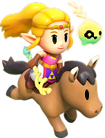 Zelda à cheval dans Echoes of Wisdom