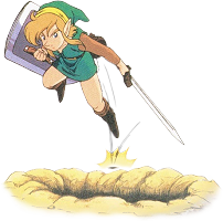 Link bondit A Link to the Past SuperNes