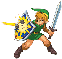 Link bouclier A Link to the Past SuperNes