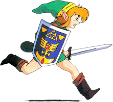 Link court A Link to the Past SuperNes