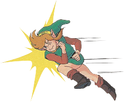 Link percute un mur A Link to the Past SuperNes