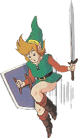 Link saute A Link to the Past SuperNes