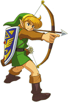 Link tire  l'arc A Link to the Past SuperNes