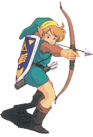 Link tire  l'arc A Link to the Past SuperNes