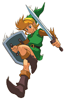 Link saute A Link to the Past SuperNes