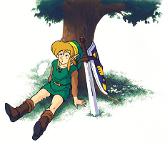 Link prend du repos dans Link's Awakening