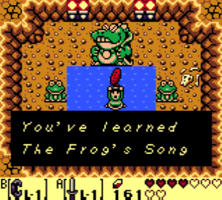 Chanson des Grenouilles dans Link's Awakening