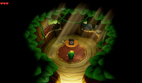 Cabine téléphonique de Pépé le Ramollo dans Link's Awakening