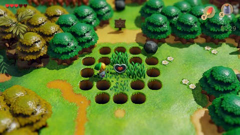 fragment de coeur à la Plaine Cocolint Link's Awakening