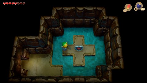fragment de coeur à la Prairie Oukoukou Link's Awakening
