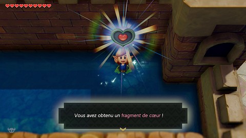 fragment de coeur au Château Canulet Link's Awakening
