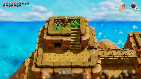 fragment de coeur dans la Cordillère Tartare Link's Awakening