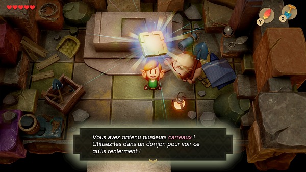 création de donjons mosaïques Création de donjons dans Link's Awakening