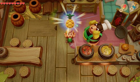 ananas de la suite des échanges dans Link's Awakening
