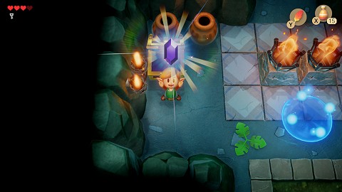 rubis dans la Grotte du Génie Link's Awakening