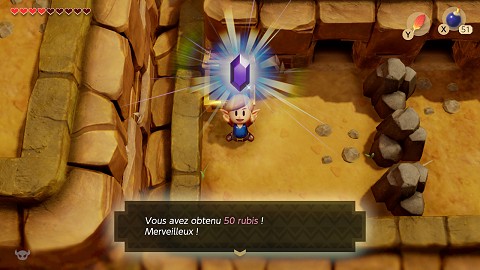 rubis dans la Cordillère Tartare Link's Awakening