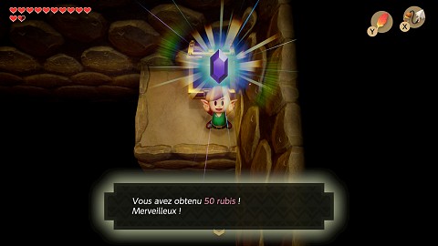 rubis dans la Forêt Enchantée Link's Awakening