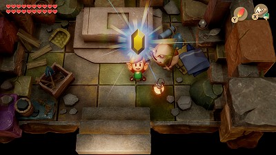 rubis dorés à la Cabane d'Igor Link's Awakening