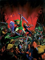 Link et Sheik combattent dans Ocarina of Time