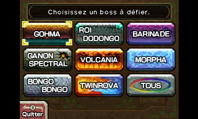 Boutons des boss