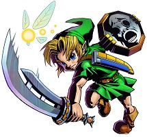 Link et bouclier miroir Majora's Mask