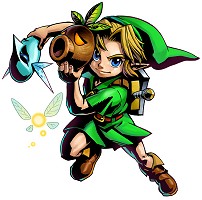 Link et les masques mojo et zora Majora's Mask