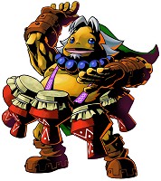 Link goron musicien Majora's Mask