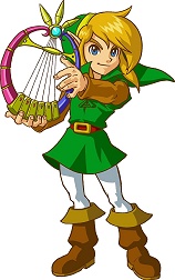 Link et la Harpe des Ages dans Oracle of Ages
