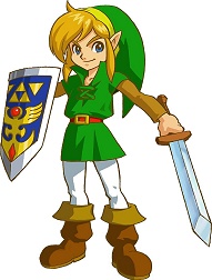 Link prêt à combattre dans Oracle of Ages