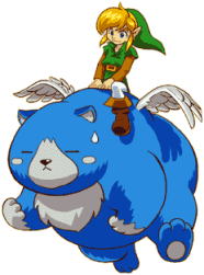 Moosh, l'ours bleu dans Oracle of Ages
