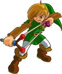Link tire au lance-pierre dans Oracle of Seasons